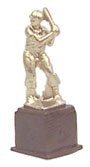 Dollhouse Miniature Baseball Trophy